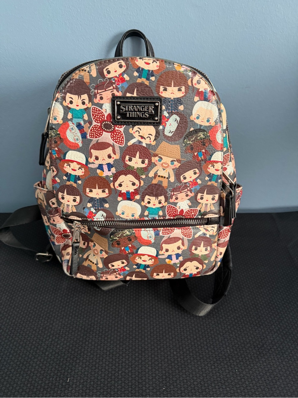 Popular STRANGER THINGS Cartoon Character Mini Backpack - Multicolor